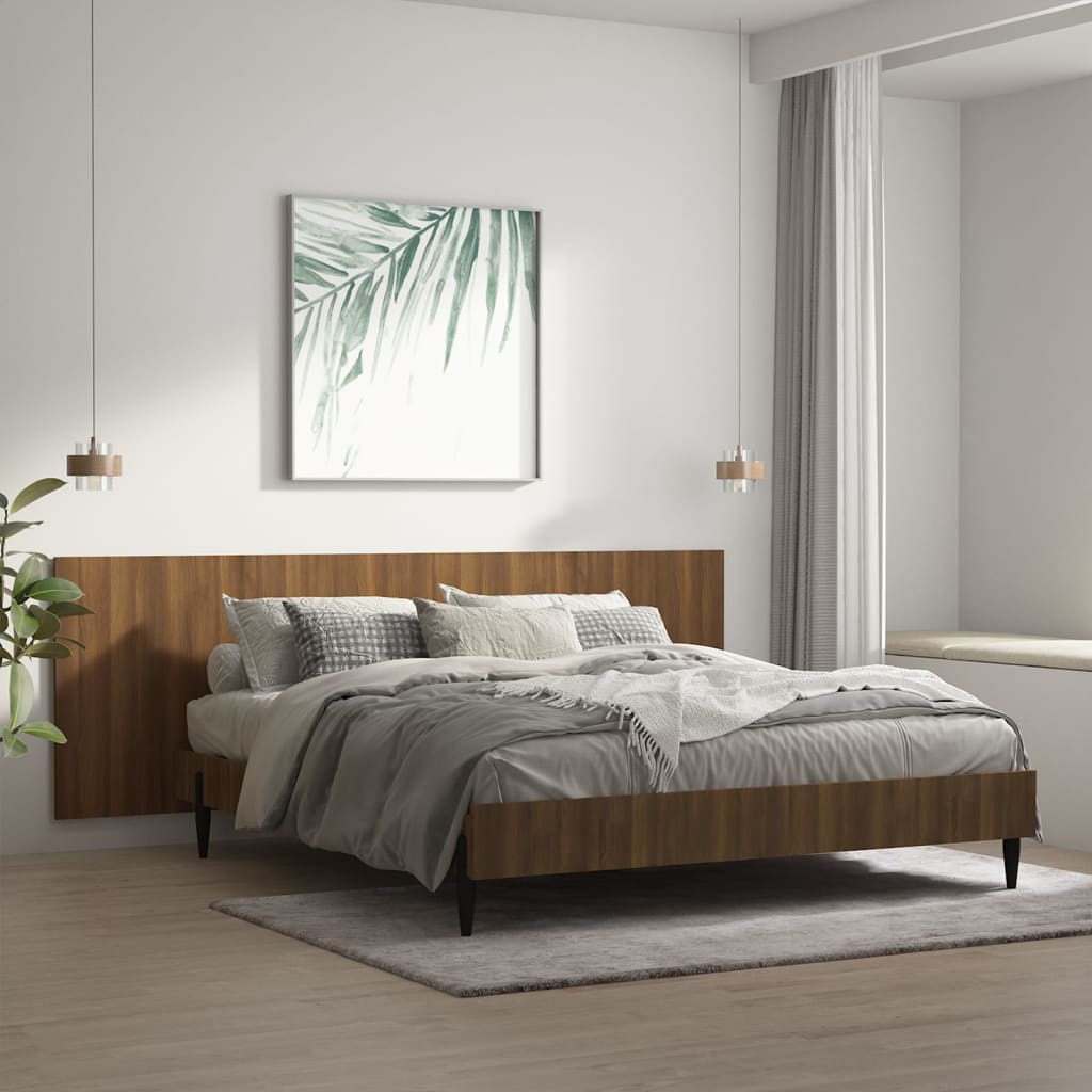 Tête de lit murale Chêne marron 240x1,5x80 cm Bois d'ingénierie Têtes et pieds de lit vidaXL   