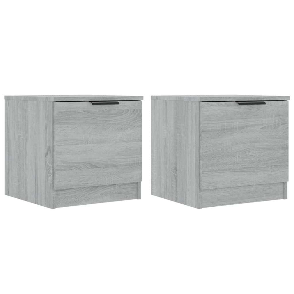 Tables de chevet 2 pcs Sonoma gris 40x39x40 cm Tables de chevet vidaXL   