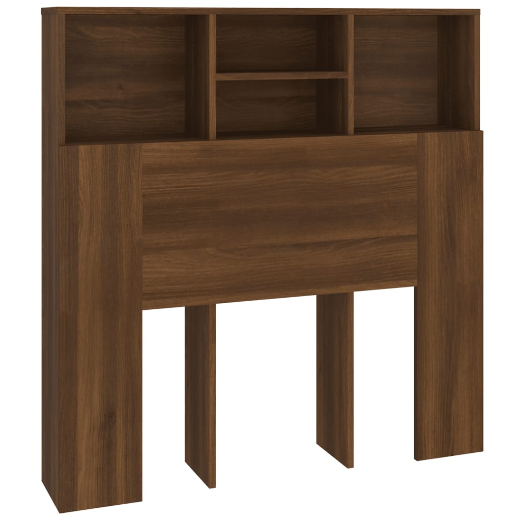 Armoire de tête de lit Chêne marron 100x19x103,5 cm Têtes et pieds de lit vidaXL   