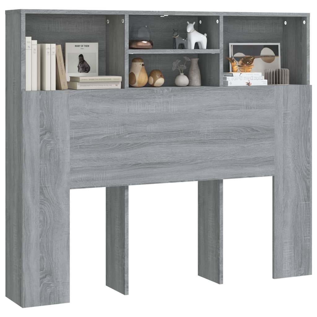 Armoire de tête de lit Sonoma gris 120x19x103,5 cm Têtes et pieds de lit vidaXL   