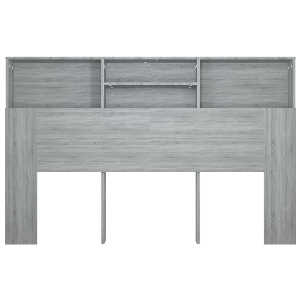 Armoire de tête de lit Sonoma gris 160x19x103,5 cm Têtes et pieds de lit vidaXL   