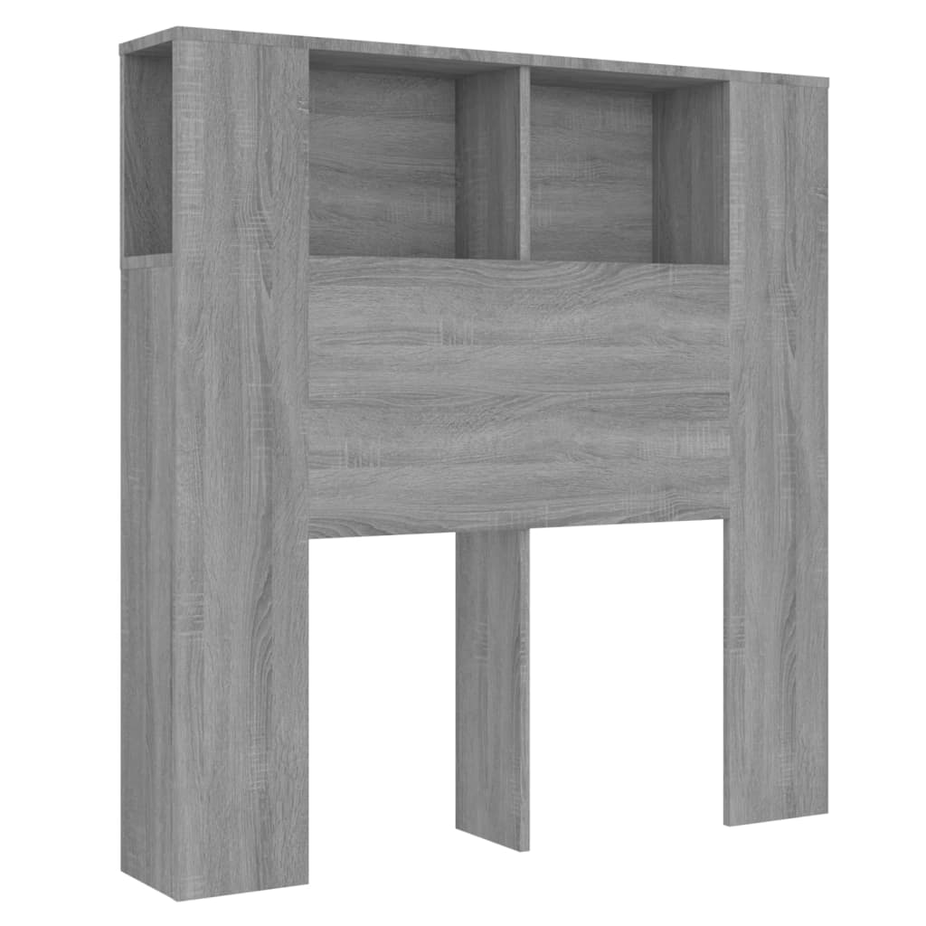 Armoire de tête de lit Sonoma gris 100x18,5x104,5 cm Têtes et pieds de lit vidaXL   