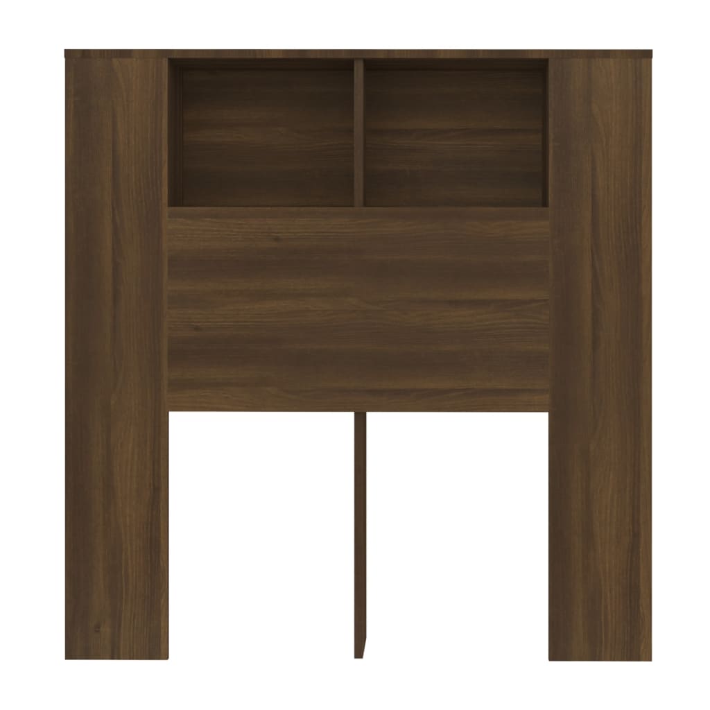 Armoire de tête de lit Chêne marron 100x18,5x104,5 cm Têtes et pieds de lit vidaXL   