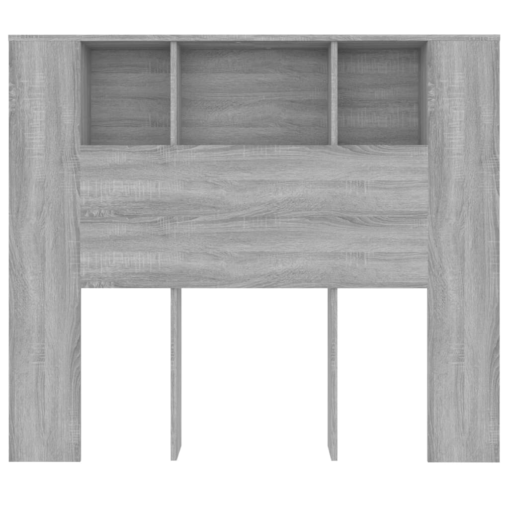 Armoire de tête de lit sonoma gris 120x18,5x102,5 cm Têtes et pieds de lit vidaXL   