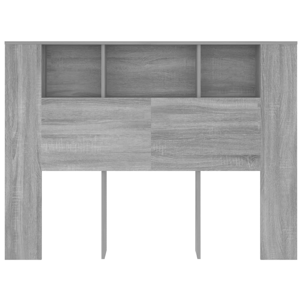 Armoire de tête de lit Sonoma gris 140x18,5x104,5 cm Têtes et pieds de lit vidaXL   