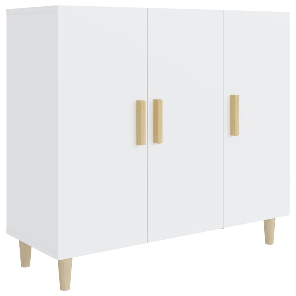 Buffet blanc 90x34x80 cm bois d'ingénierie - Xios Store SNC