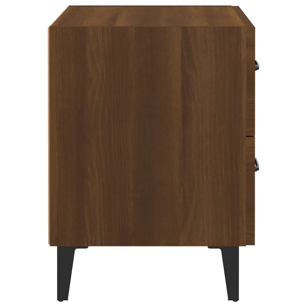 Table de chevet Chêne marron 40x35x47,5 cm Tables de chevet vidaXL   