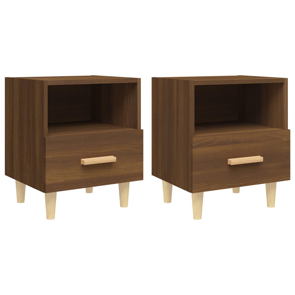 Tables de chevet 2 pcs Chêne marron 40x35x47 cm Tables de chevet vidaXL   