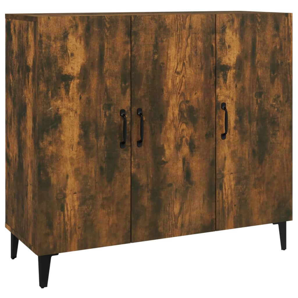 Buffet chêne fumé 90x34x80 cm bois d'ingénierie Buffets & bahuts vidaXL