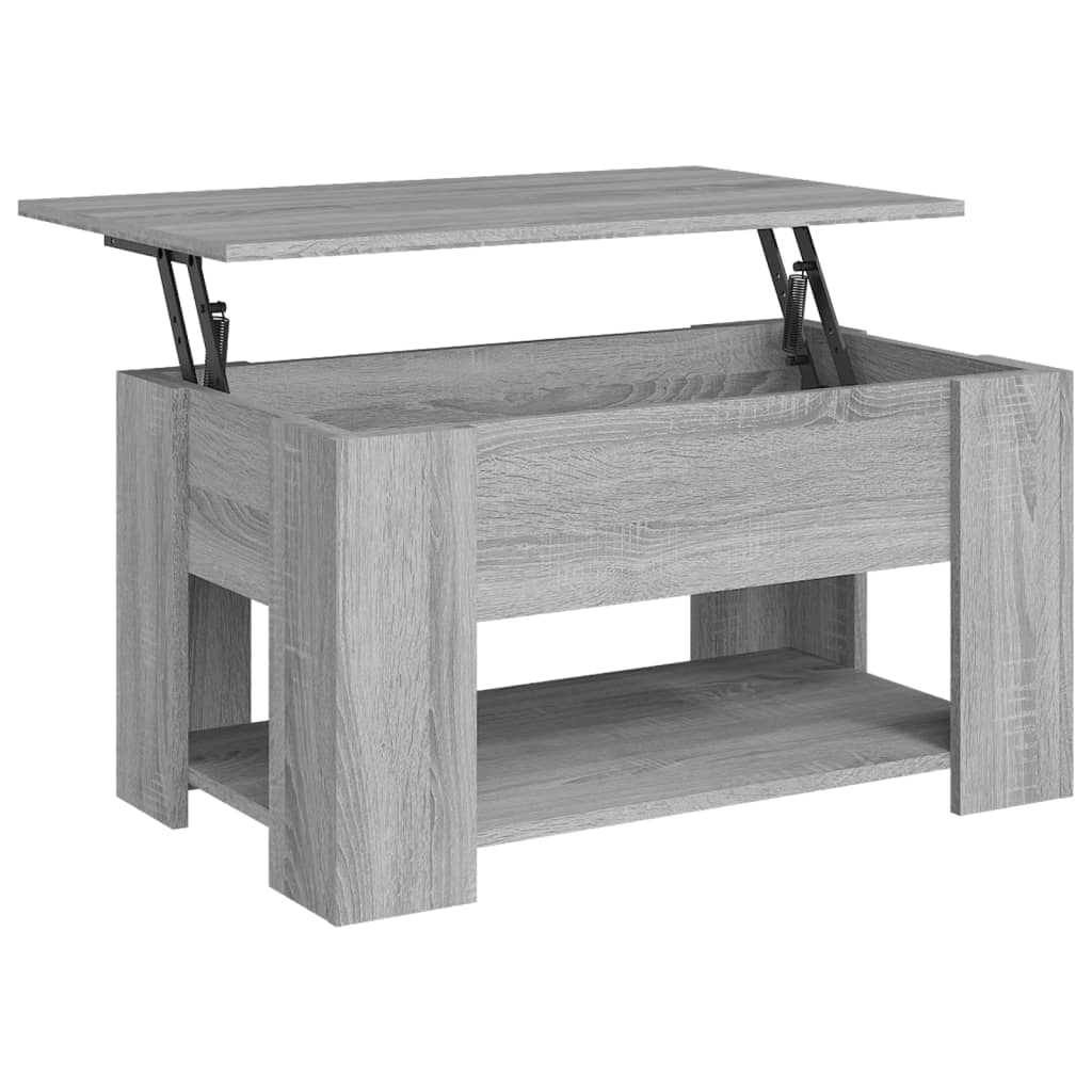 Table basse Sonoma gris 79x49x41 cm Bois d'ingénierie Tables basses vidaXL   