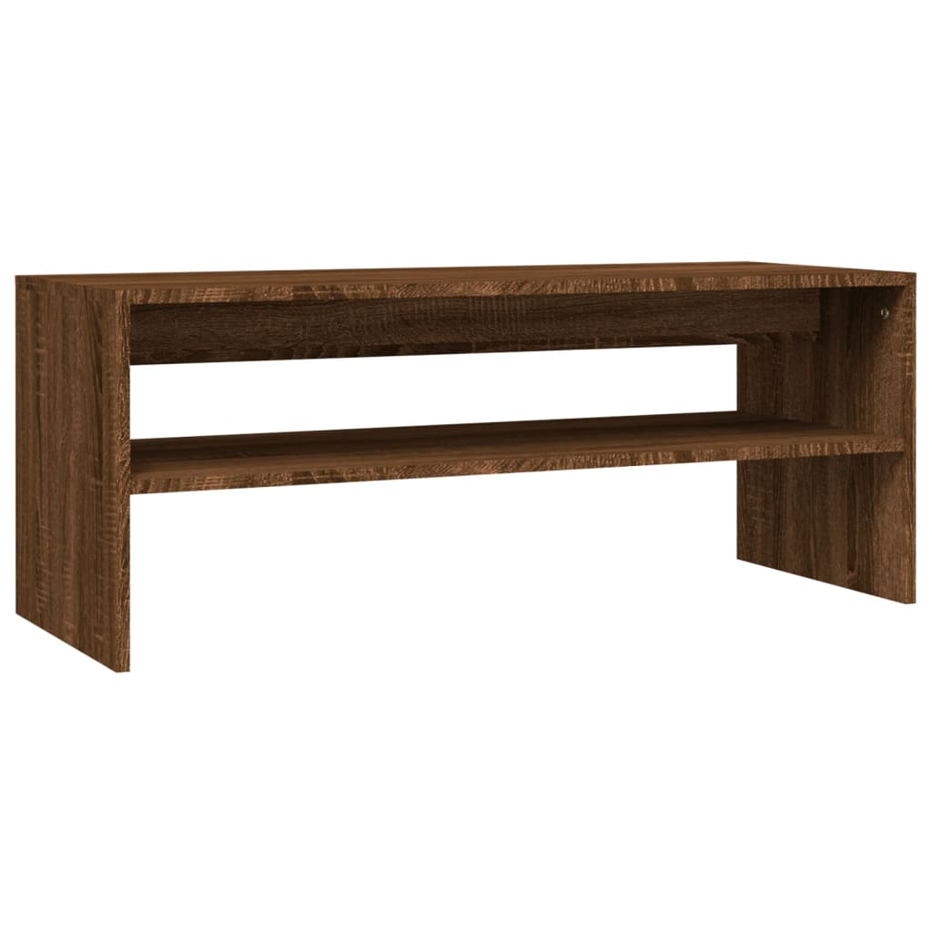 Table basse Chêne marron 100x40x40 cm Bois d'ingénierie Tables basses vidaXL