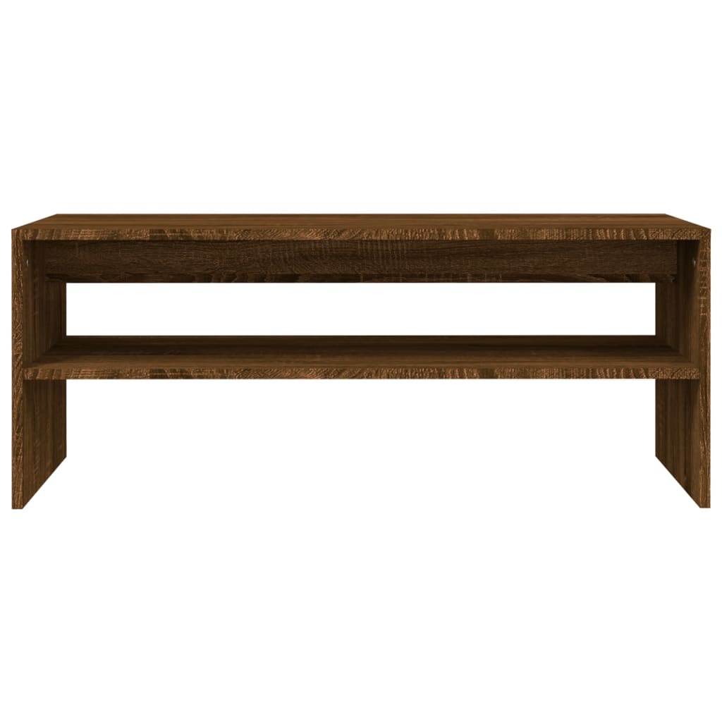 Table basse Chêne marron 100x40x40 cm Bois d'ingénierie Tables basses vidaXL