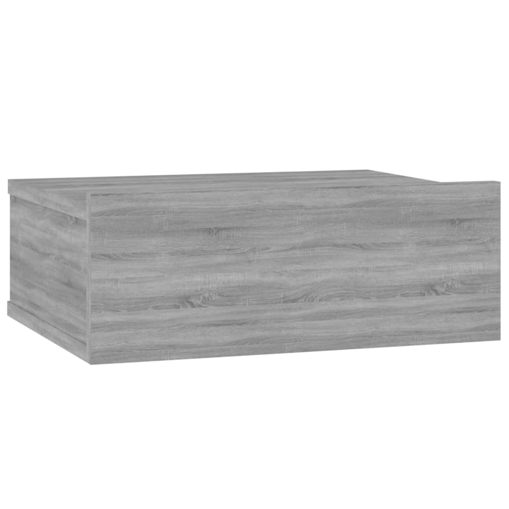 Table de chevet flottante Sonoma gris 40x30x15 cm Tables de chevet vidaXL   