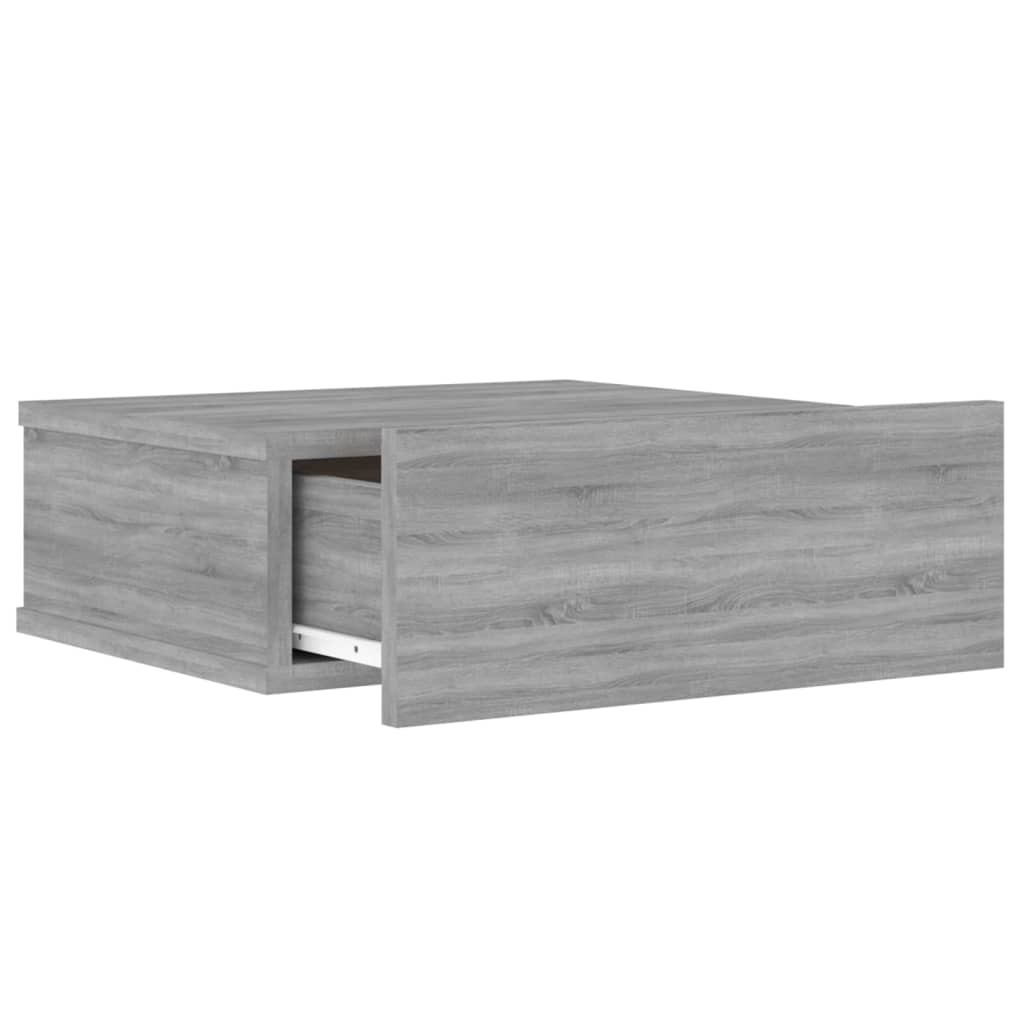 Table de chevet flottante Sonoma gris 40x30x15 cm Tables de chevet vidaXL   