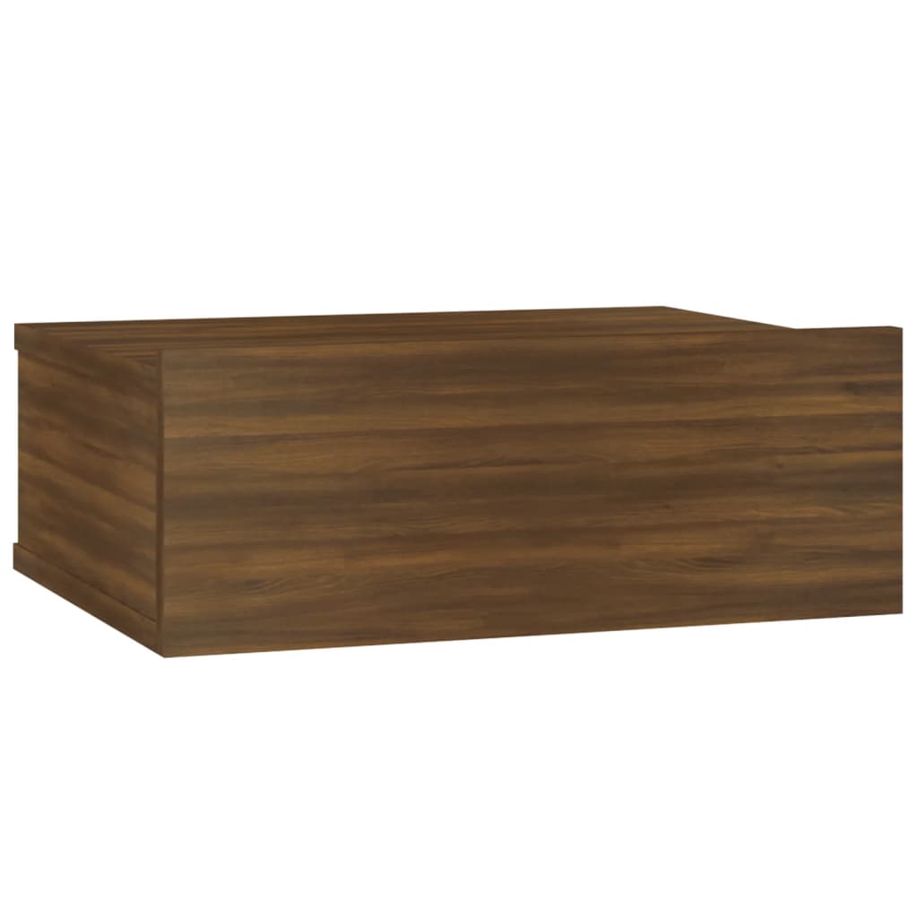 Table de chevet flottante Chêne marron 40x30x15 cm Tables de chevet vidaXL   