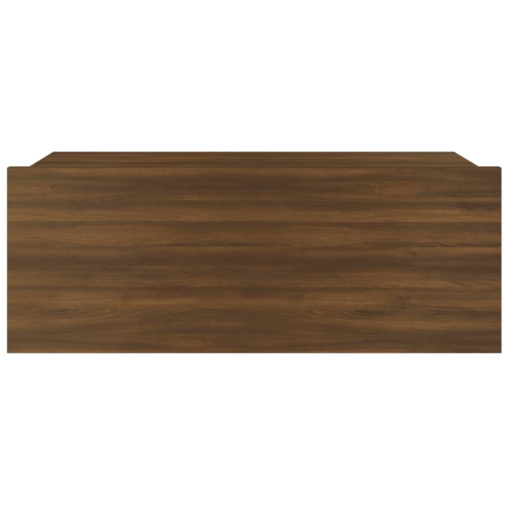 Table de chevet flottante Chêne marron 40x30x15 cm Tables de chevet vidaXL   