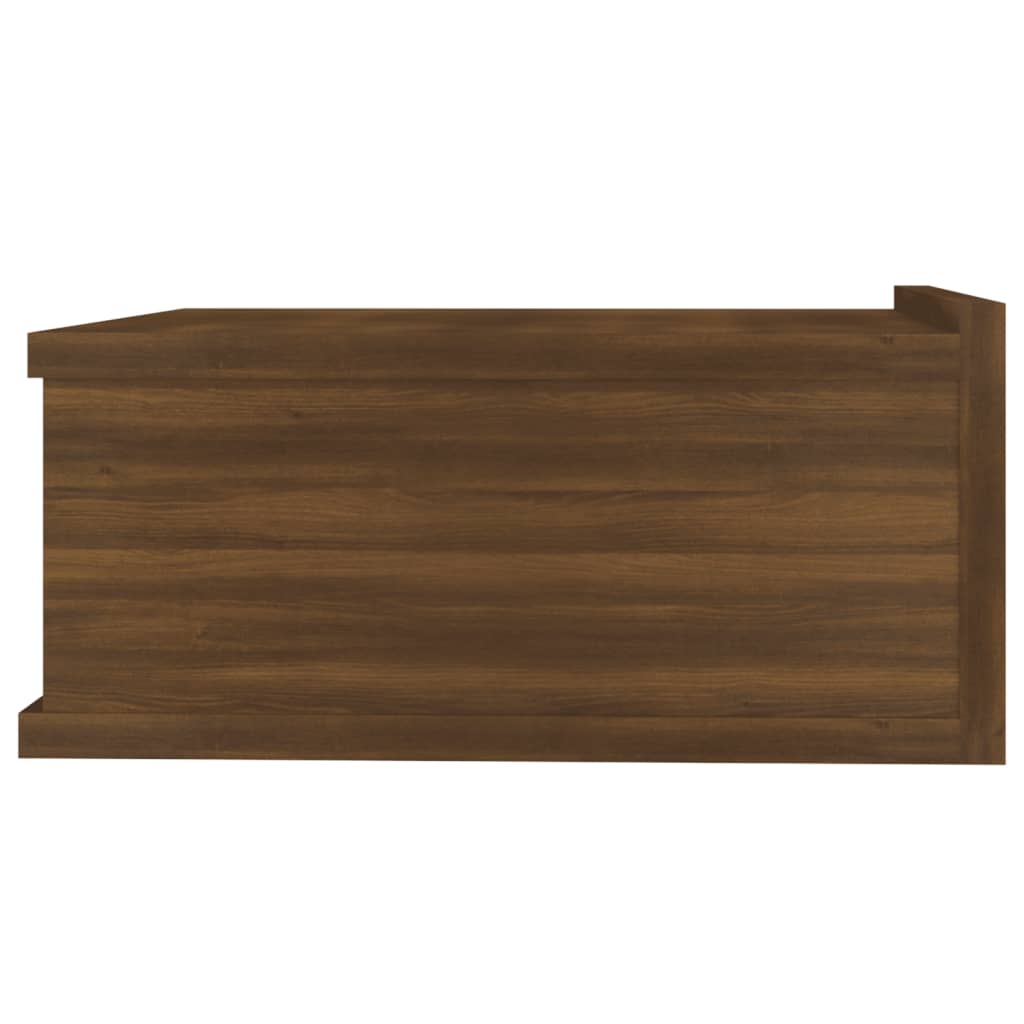 Table de chevet flottante Chêne marron 40x30x15 cm Tables de chevet vidaXL   