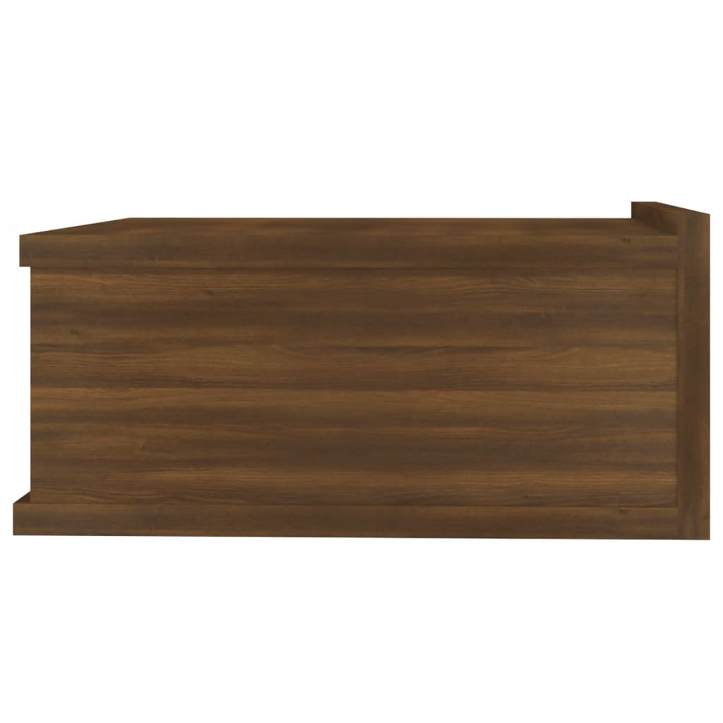 Tables de chevet flottantes 2 pcs Chêne marron 40x30x15 cm Tables de chevet vidaXL   