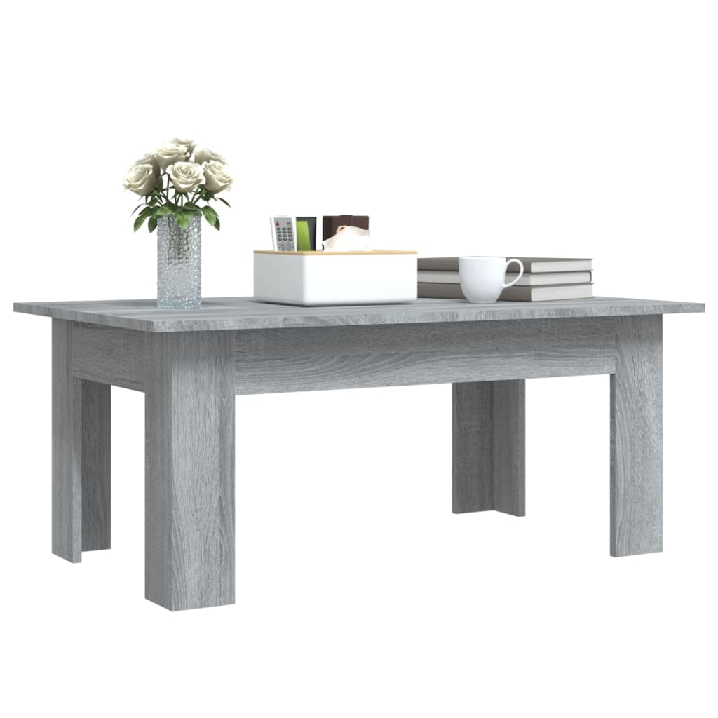 Table basse Sonoma gris 100x60x42 cm Bois d'ingénierie Tables basses vidaXL   