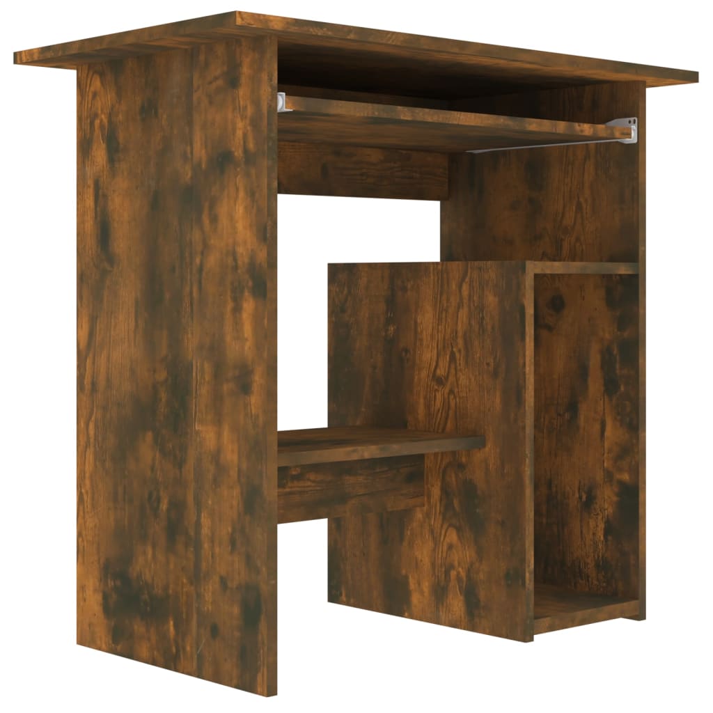 Bureau Chêne fumé 80x45x74 cm Bois d'ingénierie Bureaux vidaXL   