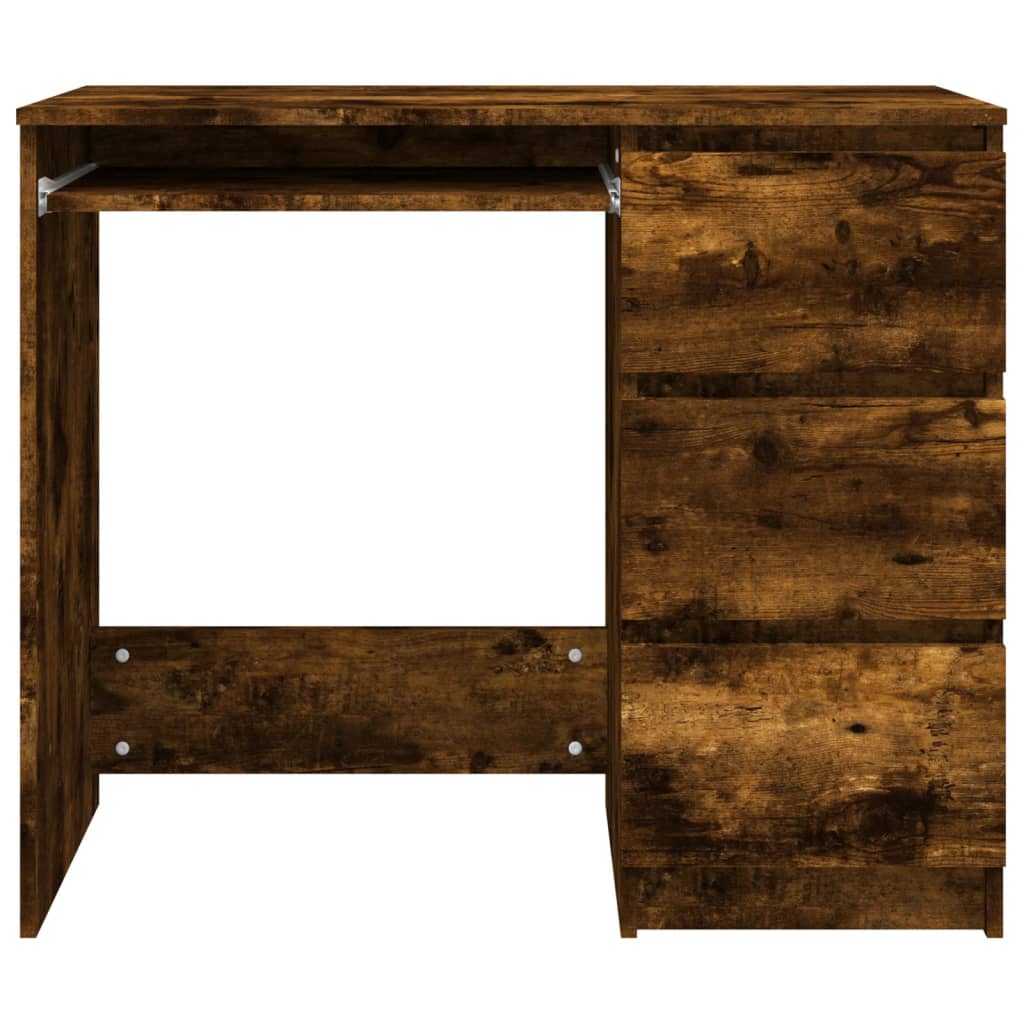 Bureau Chêne fumé 90x45x76 cm Bois d'ingénierie Bureaux vidaXL   