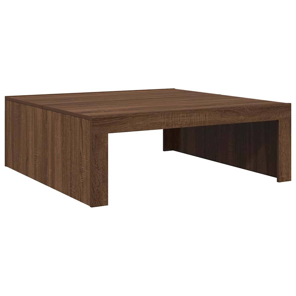 Table basse Chêne marron 100x100x35 cm Bois d'ingénierie Tables basses vidaXL