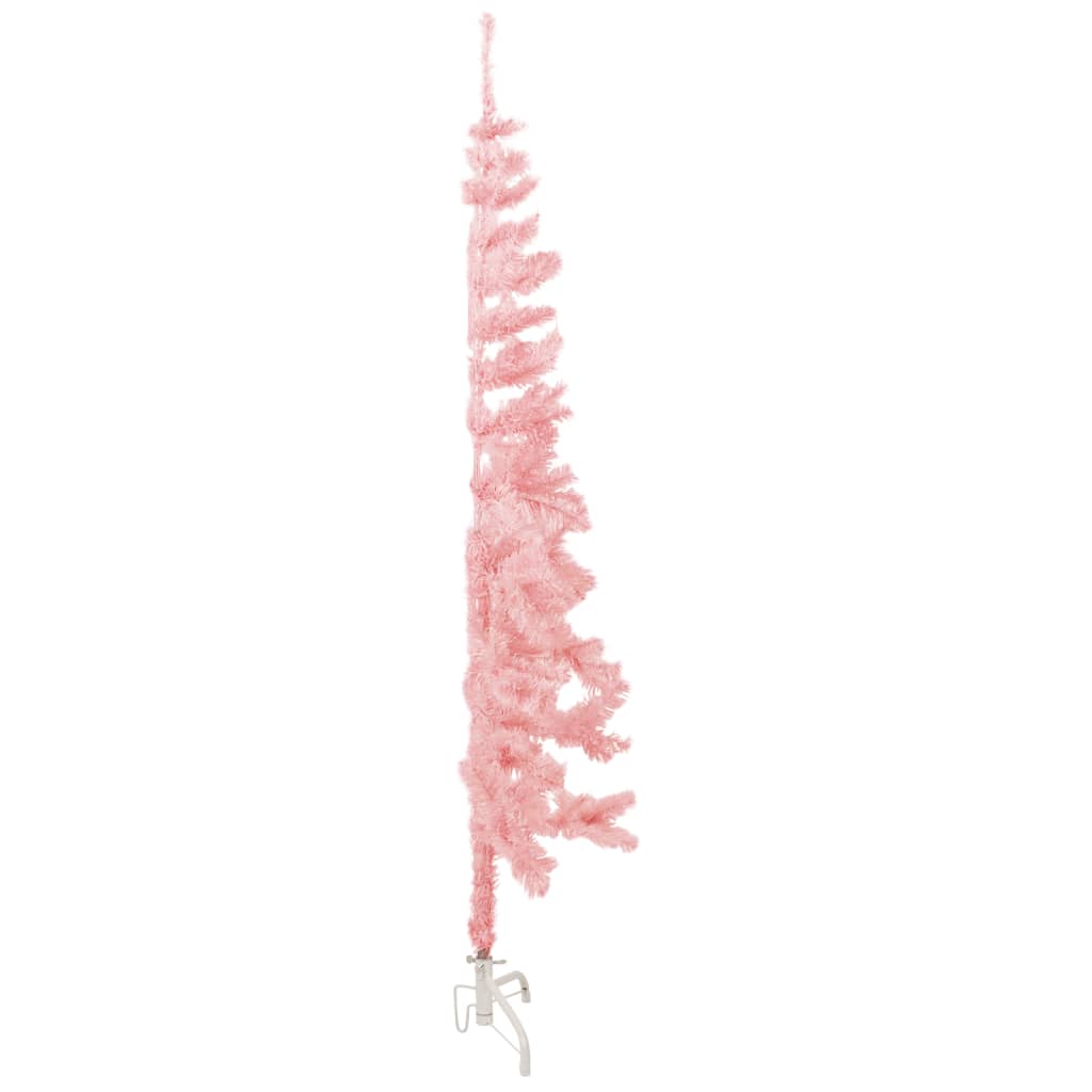 Demi sapin de Noël artificiel mince avec support Rose 120 cm - Xios Store SNC