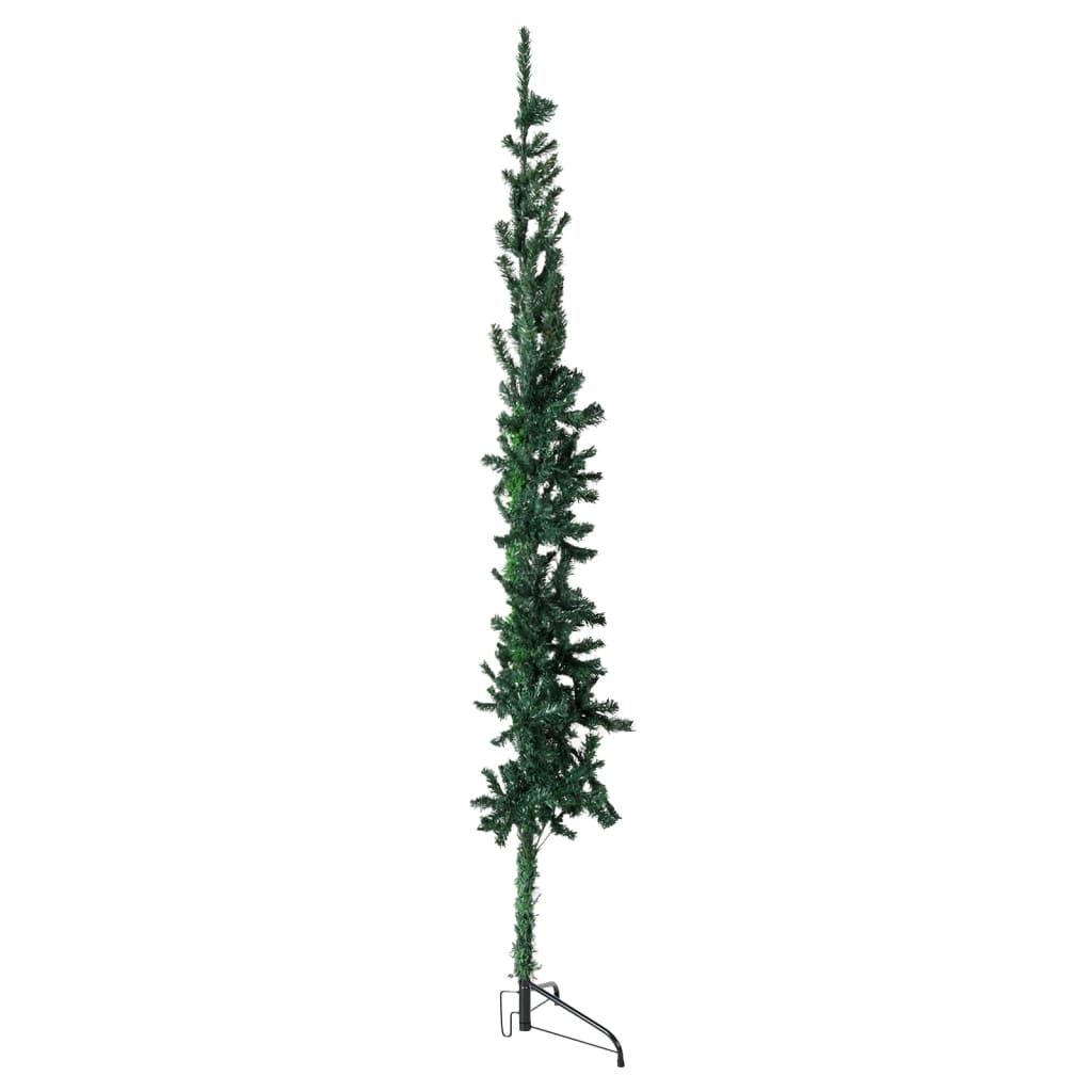 Demi sapin de Noël artificiel mince avec support Vert 120 cm - Xios Store SNC