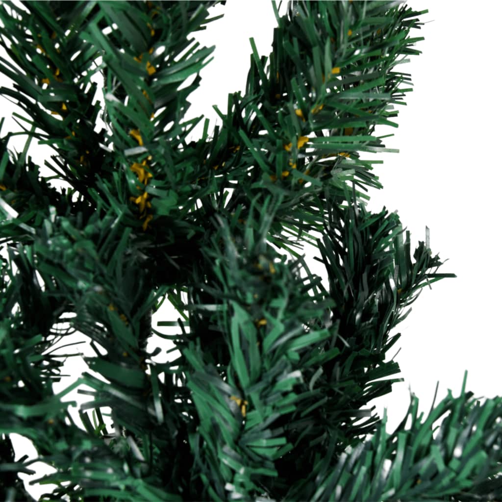 Demi sapin de Noël artificiel mince avec support Vert 120 cm - Xios Store SNC