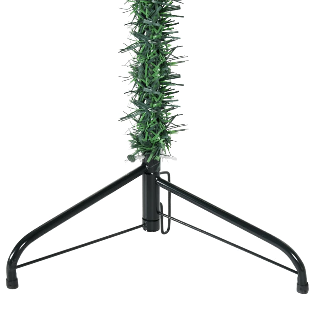 Demi sapin de Noël artificiel mince avec support Vert 120 cm - Xios Store SNC