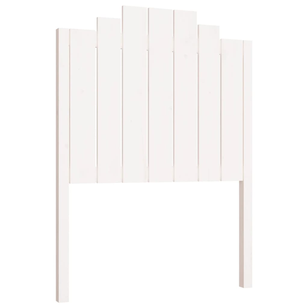 Tête de lit Blanc 81x4x110 cm Bois massif de pin Têtes et pieds de lit vidaXL   