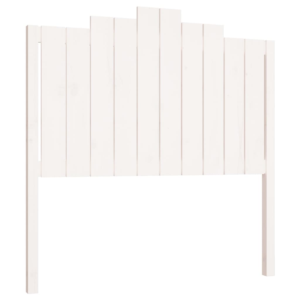 Tête de lit Blanc 106x4x110 cm Bois massif de pin Têtes et pieds de lit vidaXL   