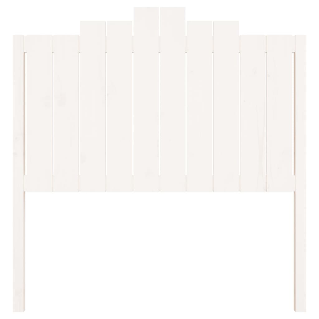 Tête de lit Blanc 106x4x110 cm Bois massif de pin Têtes et pieds de lit vidaXL   