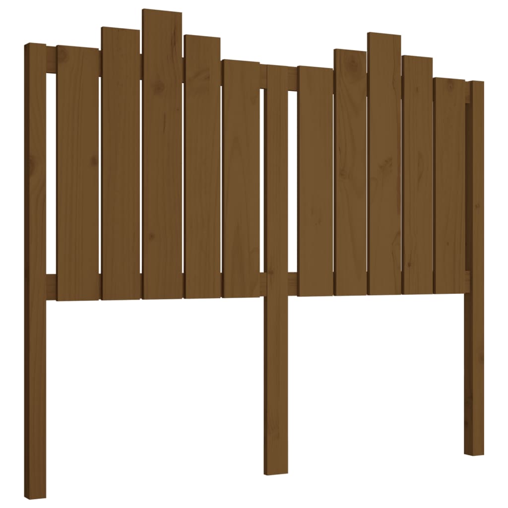 Tête de lit Marron miel 126x4x110 cm Bois massif de pin Têtes et pieds de lit vidaXL   