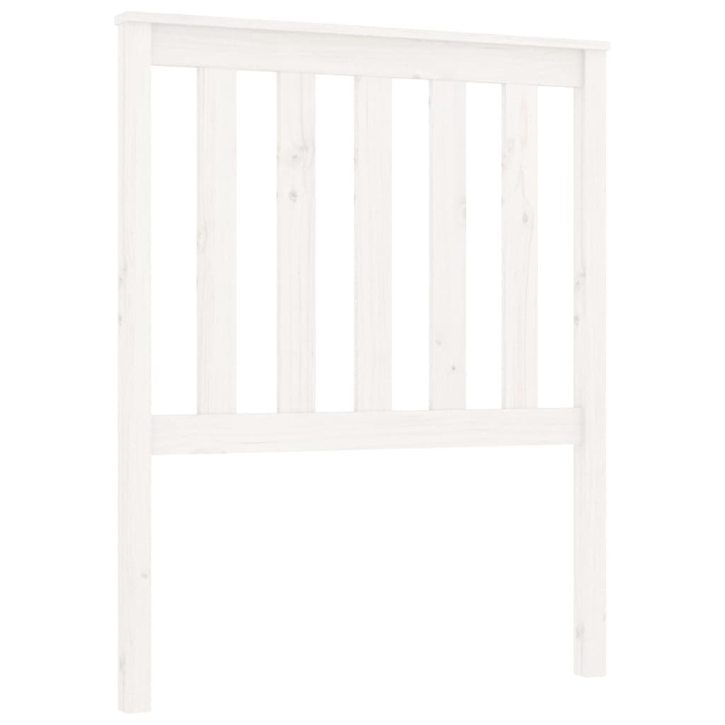 Tête de lit Blanc 81x6x101 cm Bois massif de pin Têtes et pieds de lit vidaXL   