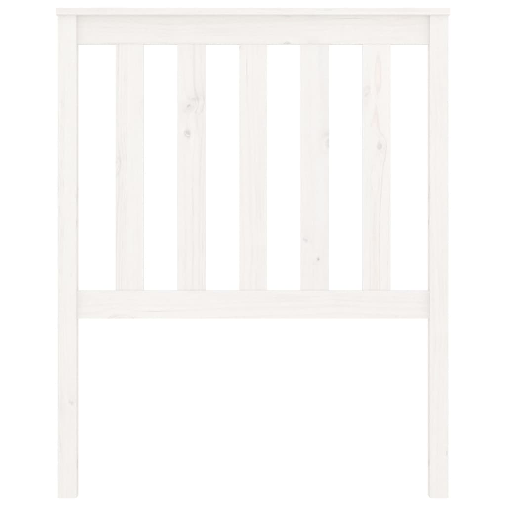 Tête de lit Blanc 81x6x101 cm Bois massif de pin Têtes et pieds de lit vidaXL   