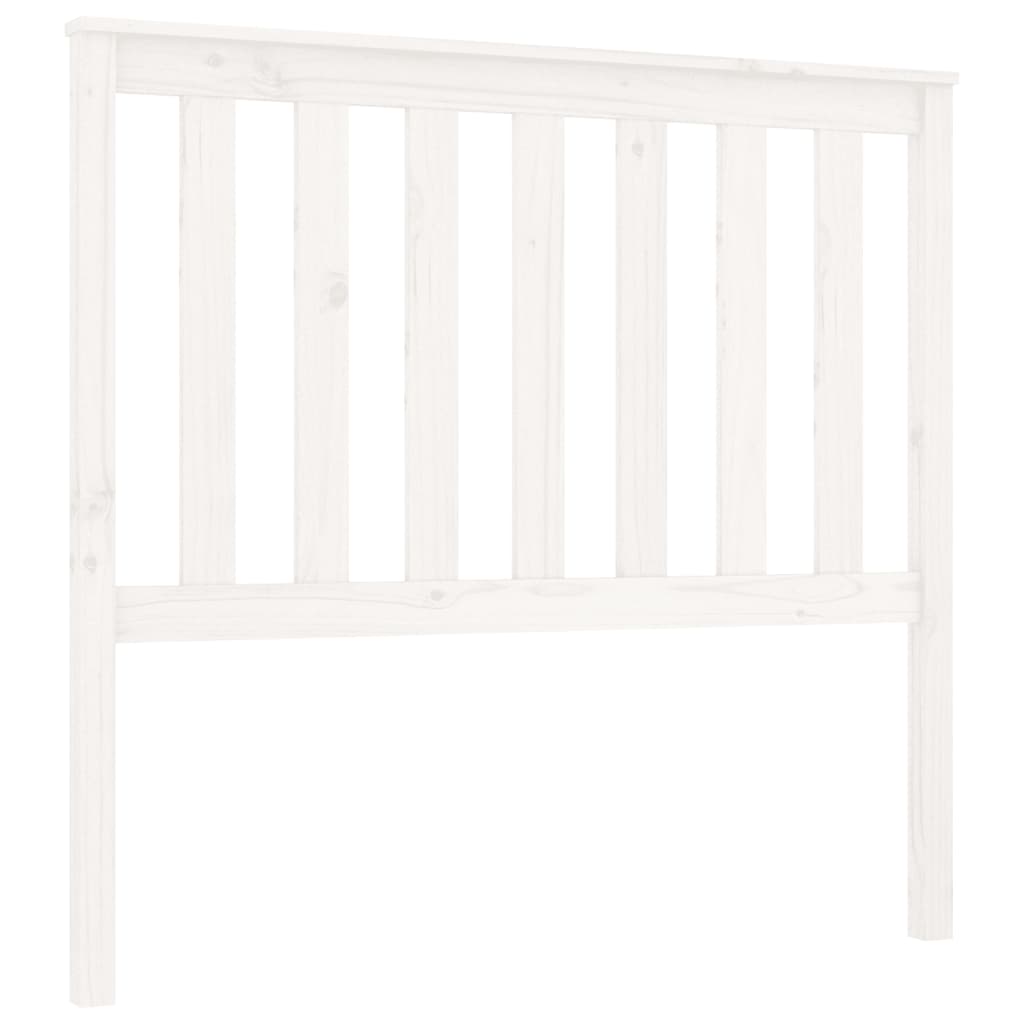 Tête de lit Blanc 106x6x101 cm Bois massif de pin Têtes et pieds de lit vidaXL   