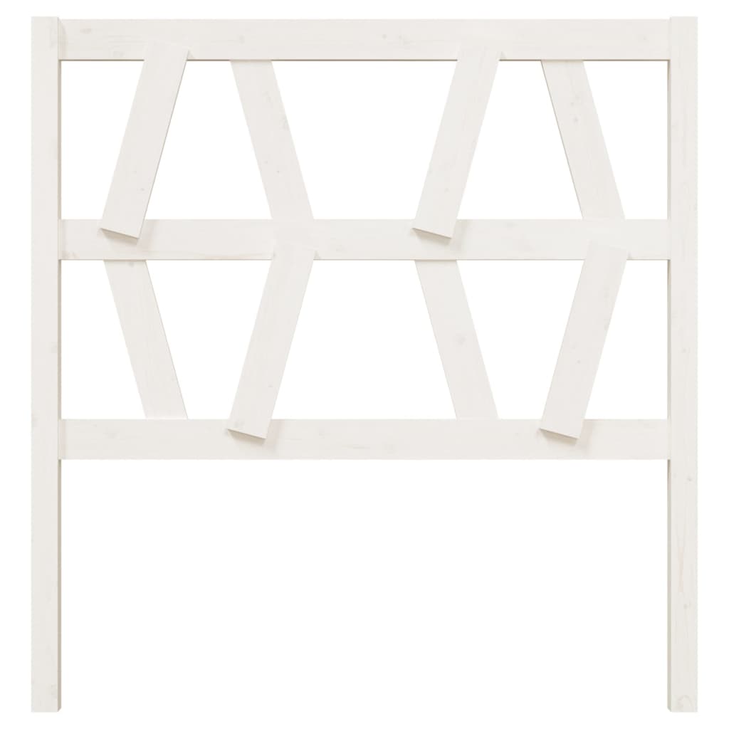 Tête de lit Blanc 96x4x100 cm Bois massif de pin Têtes et pieds de lit vidaXL   