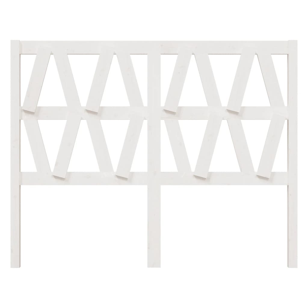 Tête de lit Blanc 156x4x100 cm Bois massif de pin Têtes et pieds de lit vidaXL   