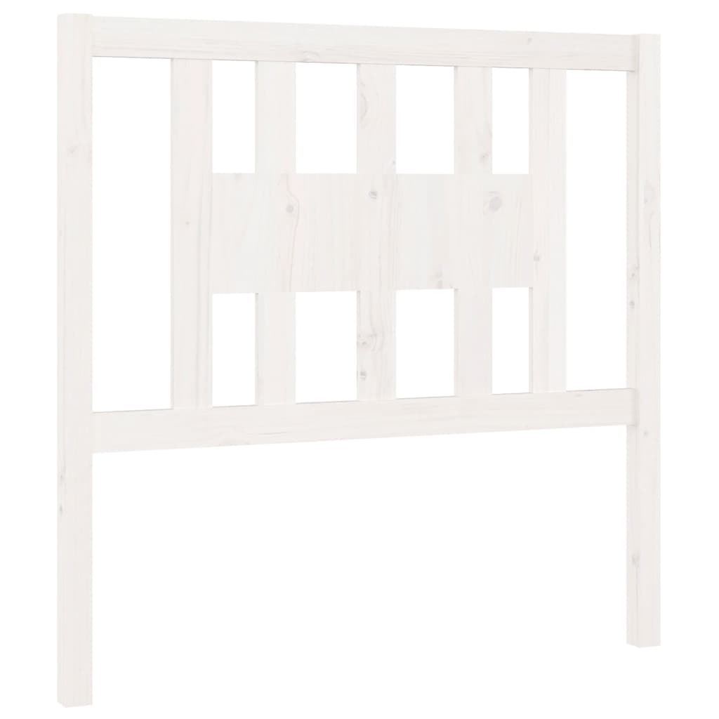 Tête de lit Blanc 96x4x100 cm Bois massif de pin Têtes et pieds de lit vidaXL   