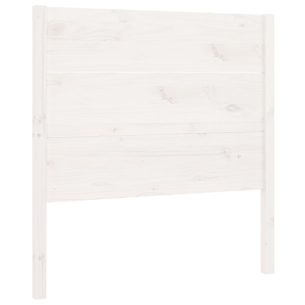 Tête de lit Blanc 81x4x100 cm Bois massif de pin Têtes et pieds de lit vidaXL   