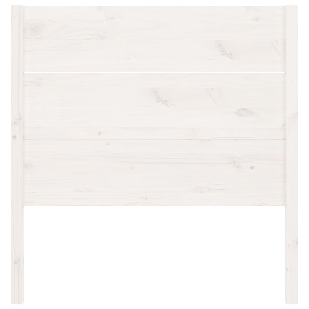 Tête de lit Blanc 81x4x100 cm Bois massif de pin Têtes et pieds de lit vidaXL   