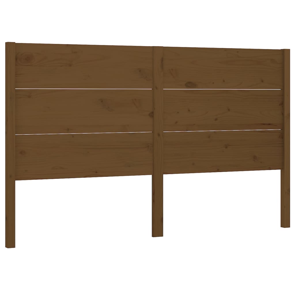 Tête de lit Marron miel 126x4x100 cm Bois massif de pin Têtes et pieds de lit vidaXL   