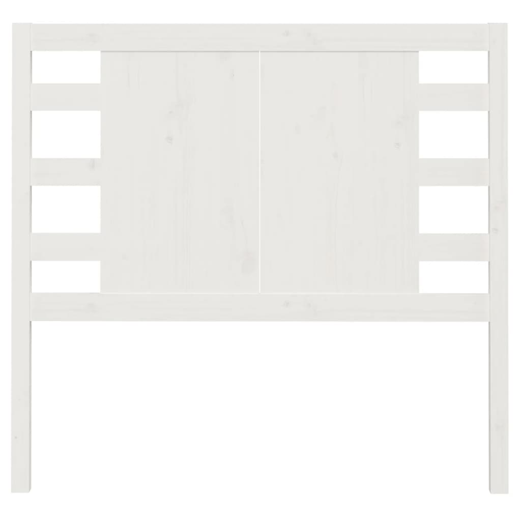 Tête de lit Blanc 81x4x100 cm Bois massif de pin Têtes et pieds de lit vidaXL   