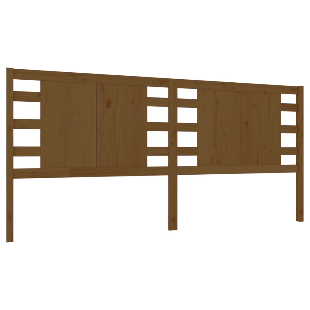 Tête de lit Marron miel 126x4x100 cm Bois massif de pin Têtes et pieds de lit vidaXL   