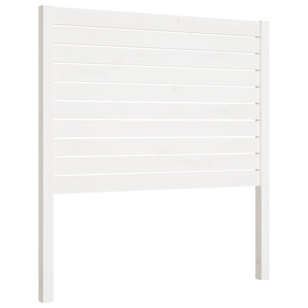 Tête de lit Blanc 81x4x100 cm Bois massif de pin Têtes et pieds de lit vidaXL   