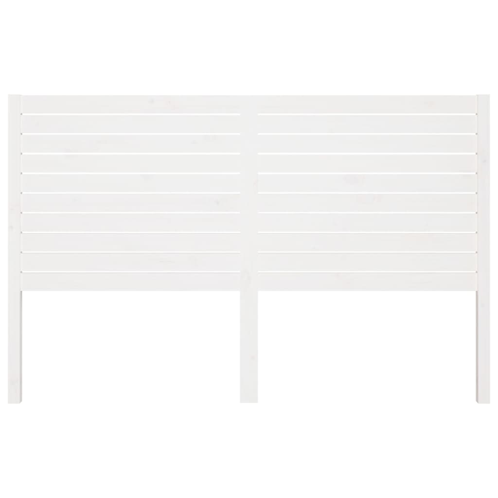 Tête de lit Blanc 166x4x100 cm Bois massif de pin Têtes et pieds de lit vidaXL   