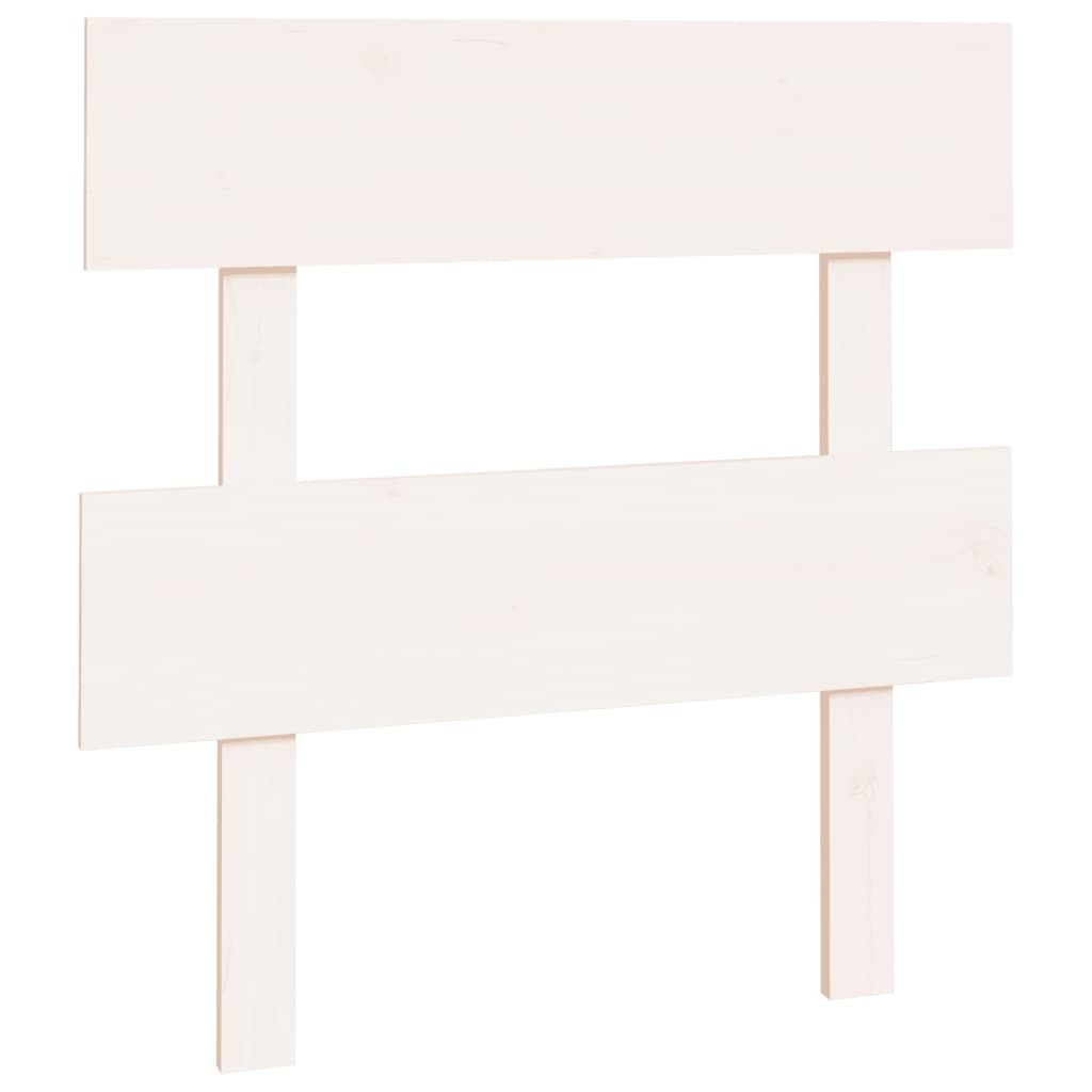 Tête de lit Blanc 93,5x3x81 cm Bois massif de pin Têtes et pieds de lit vidaXL   