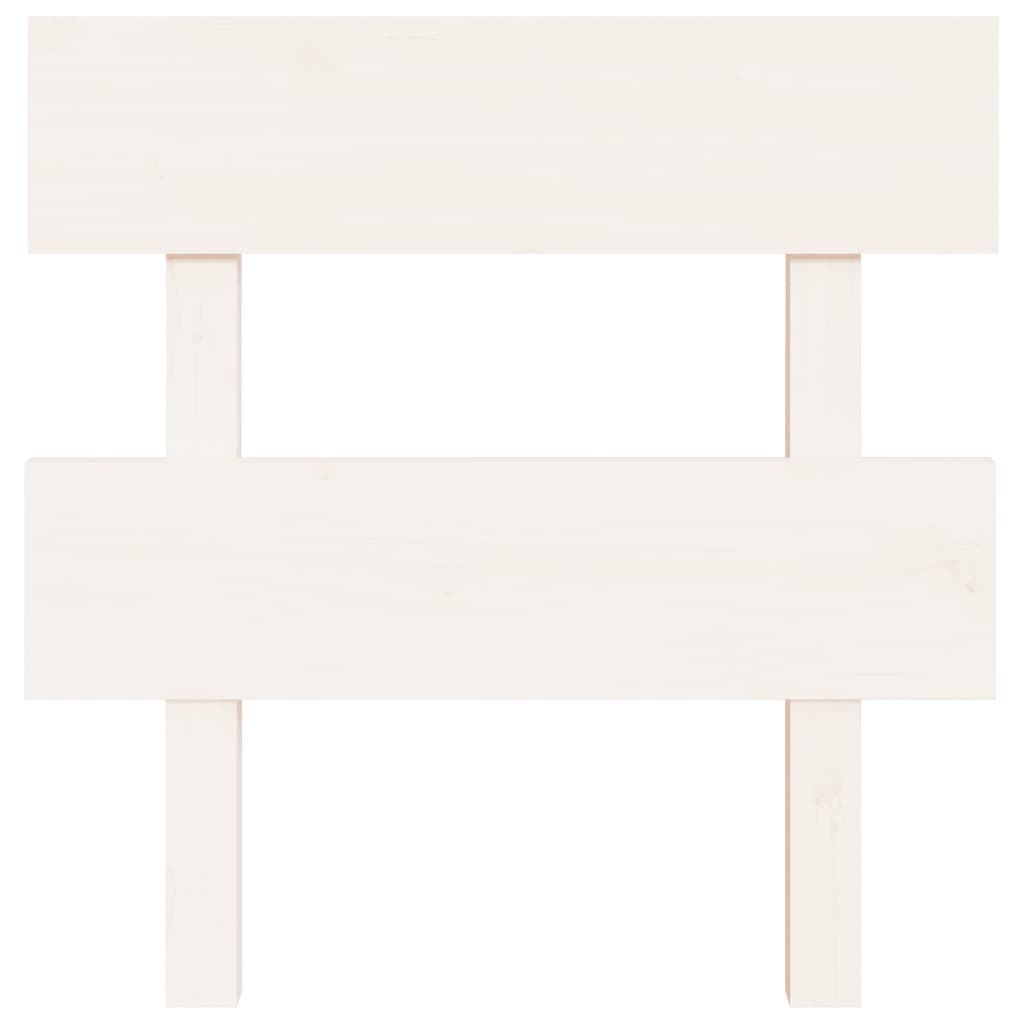 Tête de lit Blanc 93,5x3x81 cm Bois massif de pin Têtes et pieds de lit vidaXL   