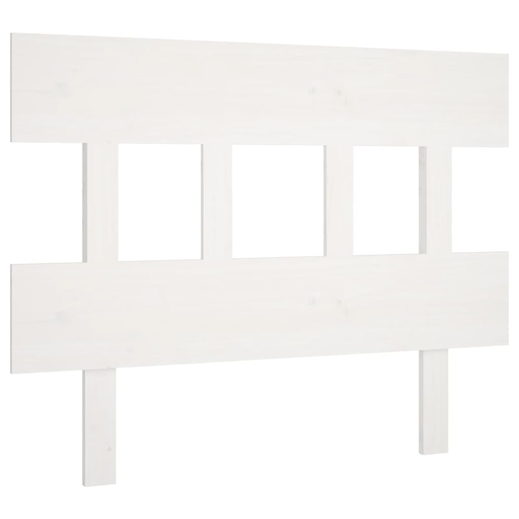 Tête de lit Blanc 93,5x3x81 cm Bois massif de pin Têtes et pieds de lit vidaXL   